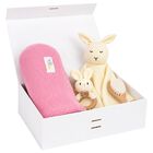 Ivory & Pink Baby Blanket & Bunny Comforter Gift Set, 1, hi-res