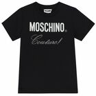 Black Logo Embellished T-Shirt, 1, hi-res