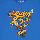 توب أولاد بأكمام بالشعار باللون الأزرق, 2, hi-res