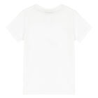Boys White Logo T-Shirt, 1, hi-res