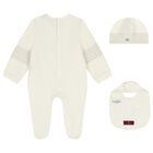 Ivory Logo Babygrow Gift Set , 1, hi-res