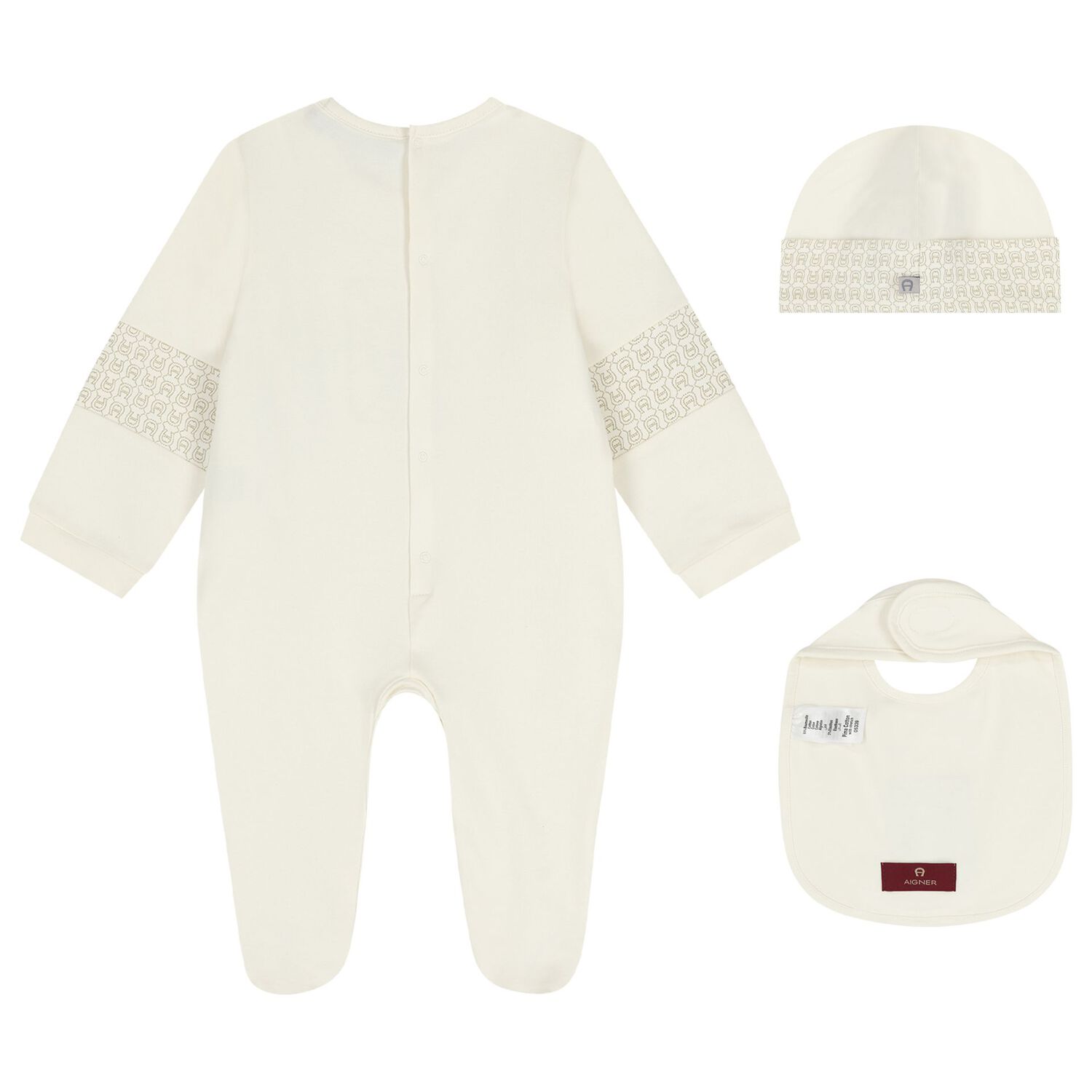Ivory Logo Babygrow Gift Set , 1, hi-res