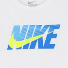 Baby Boys White & Blue Logo Shorts Set, 1, hi-res