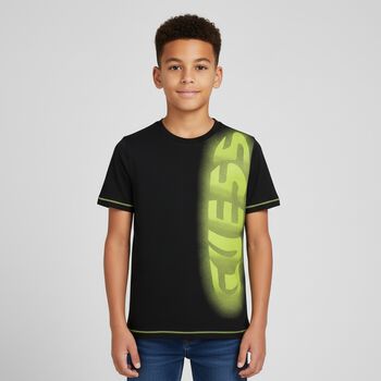 Boys Black Logo T-Shirt