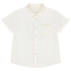 طقم شورت مخطط للأولاد باللونين العاجي والبيج, 1, hi-res