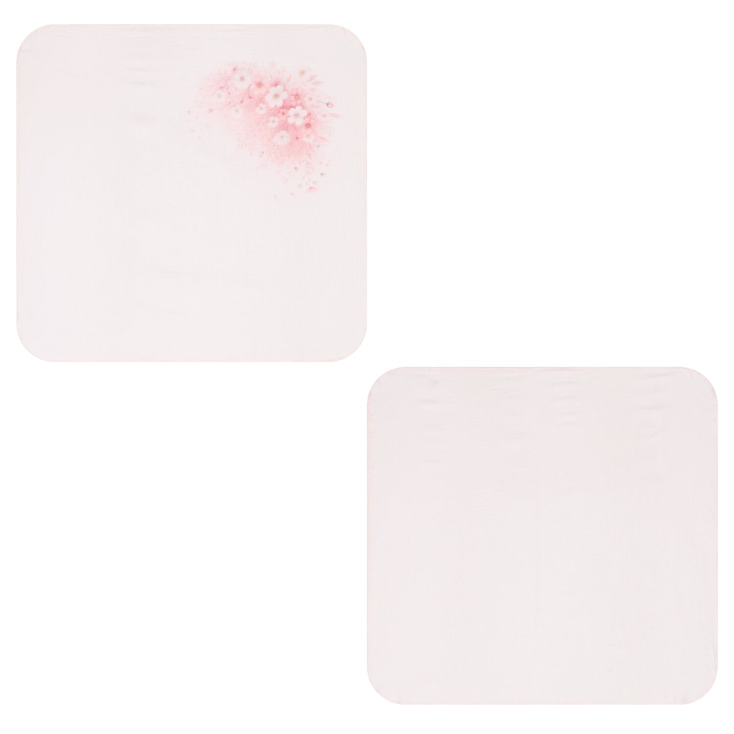 Baby Girls Pink Floral Muslins, 1, hi-res