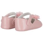 Baby Girls Pink Flower Pre Walker Shoes, 3, hi-res