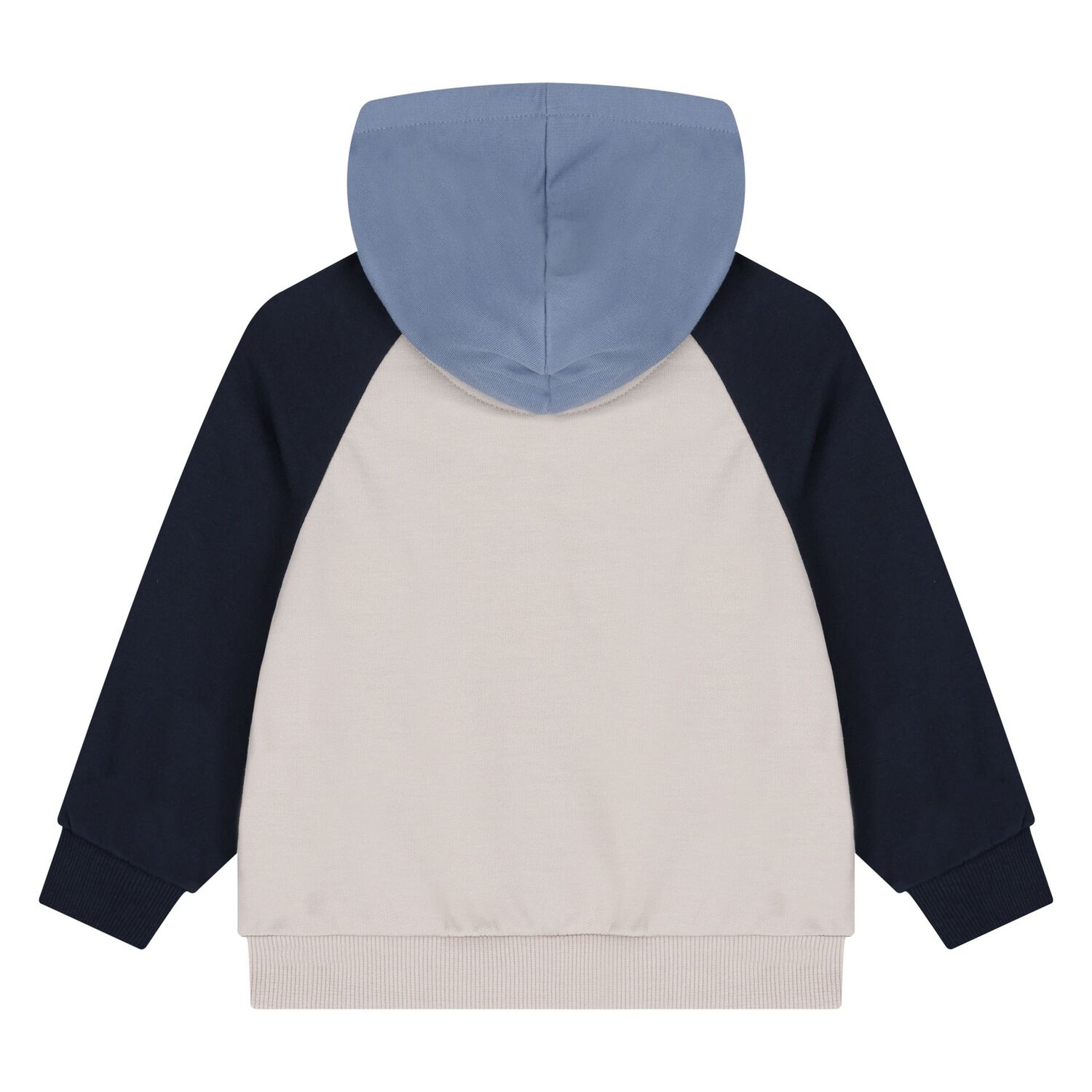 بدلة رياضية من 3 قطع للأولاد الصغار باللونين البيج والأزرق, 2, hi-res