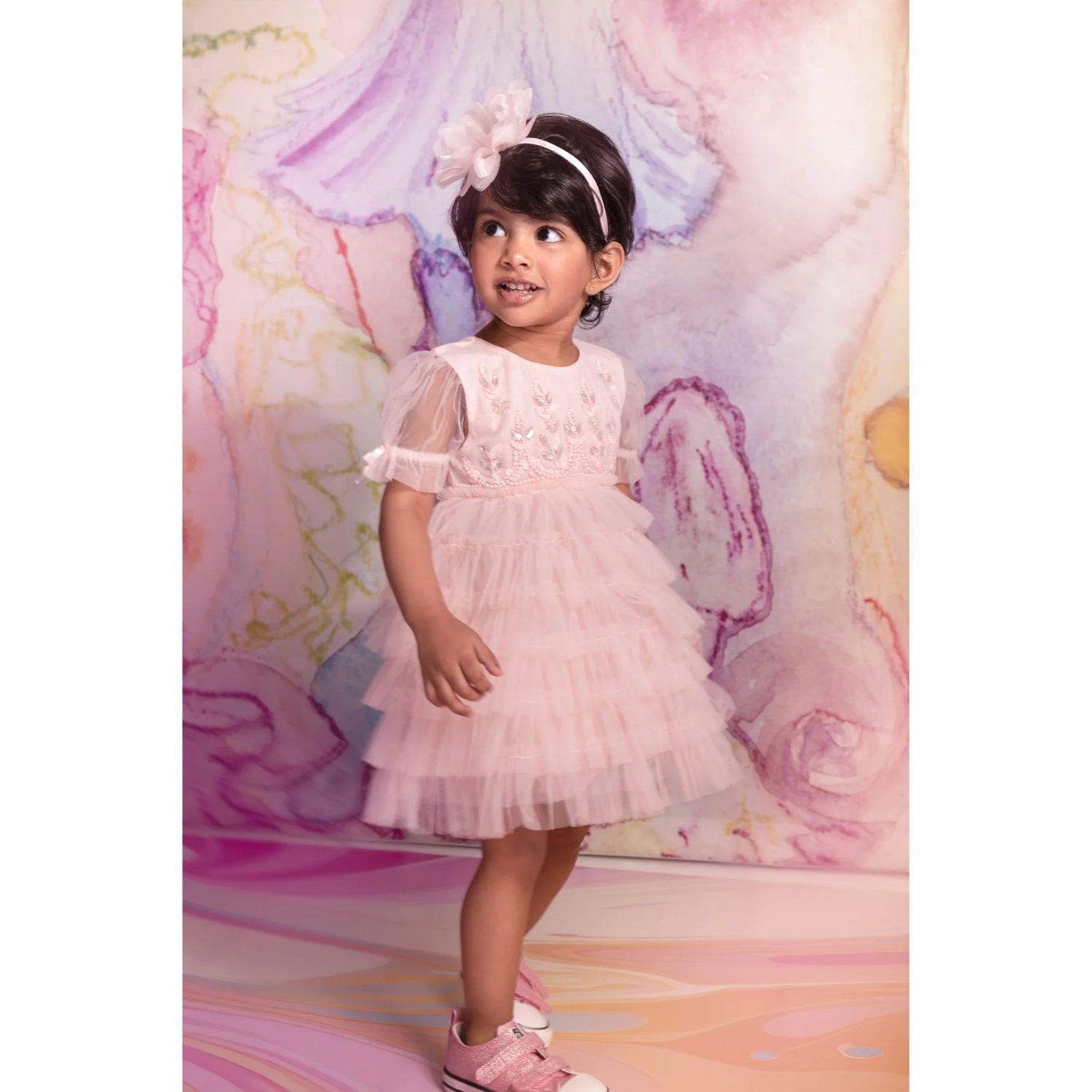 ربطة رأس للبنات باللون الوردي, 1, hi-res image number null