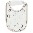 مريلة بالشعار باللون الأبيض والبيج ( 3 قطع), 1, hi-res