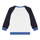 Baby Boys Navy Blue & White Teddy Bear Logo Tracksuit, 1, hi-res