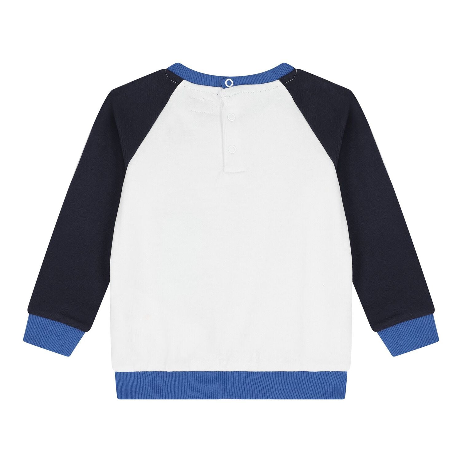 Baby Boys Navy Blue & White Teddy Bear Logo Tracksuit, 1, hi-res