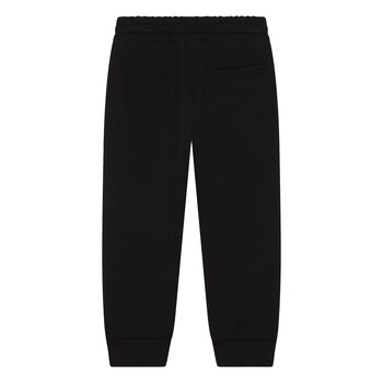 Boys Black Bee & Crown Joggers