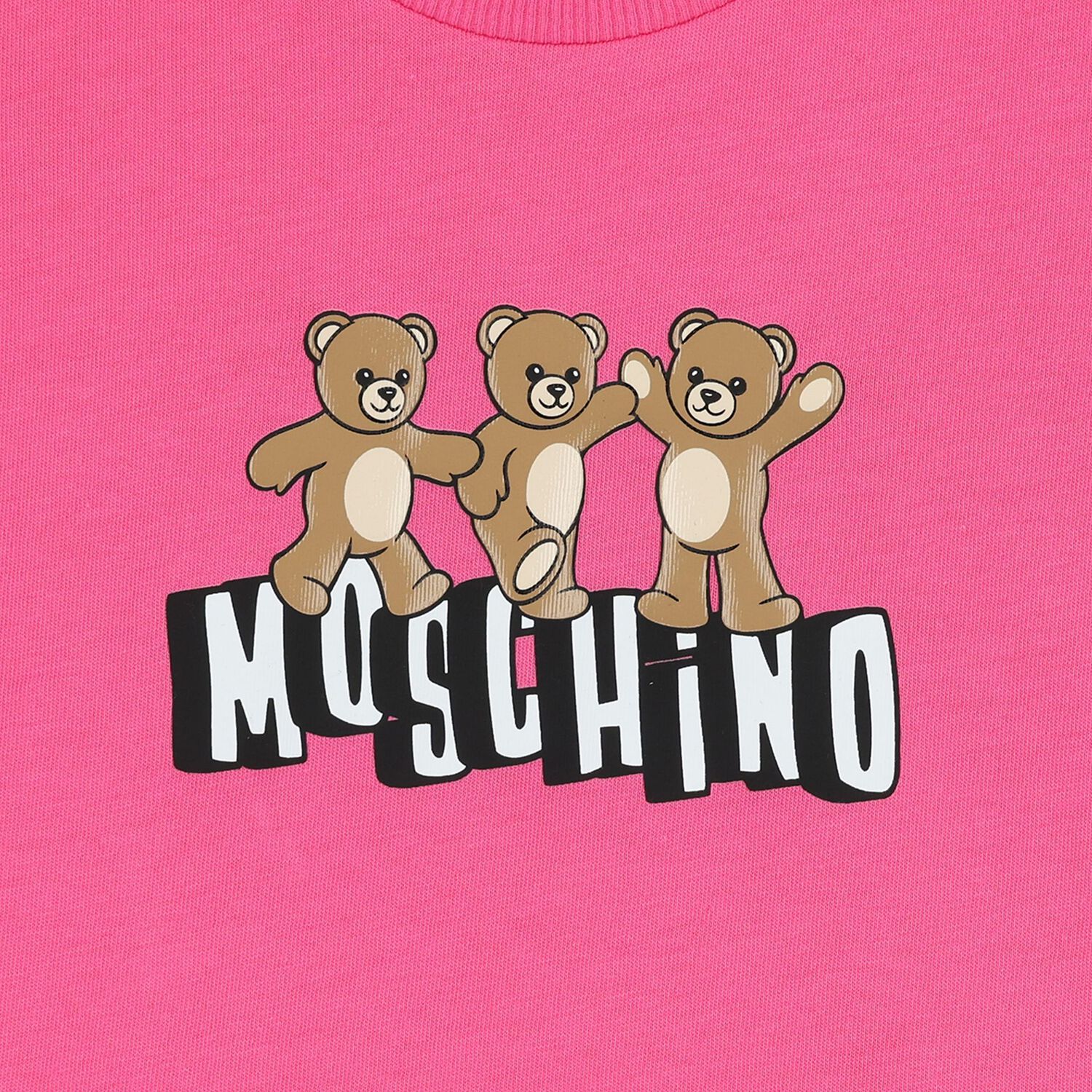 Younger Girls Pink & White Teddy Bear Shorts Set, 5, hi-res