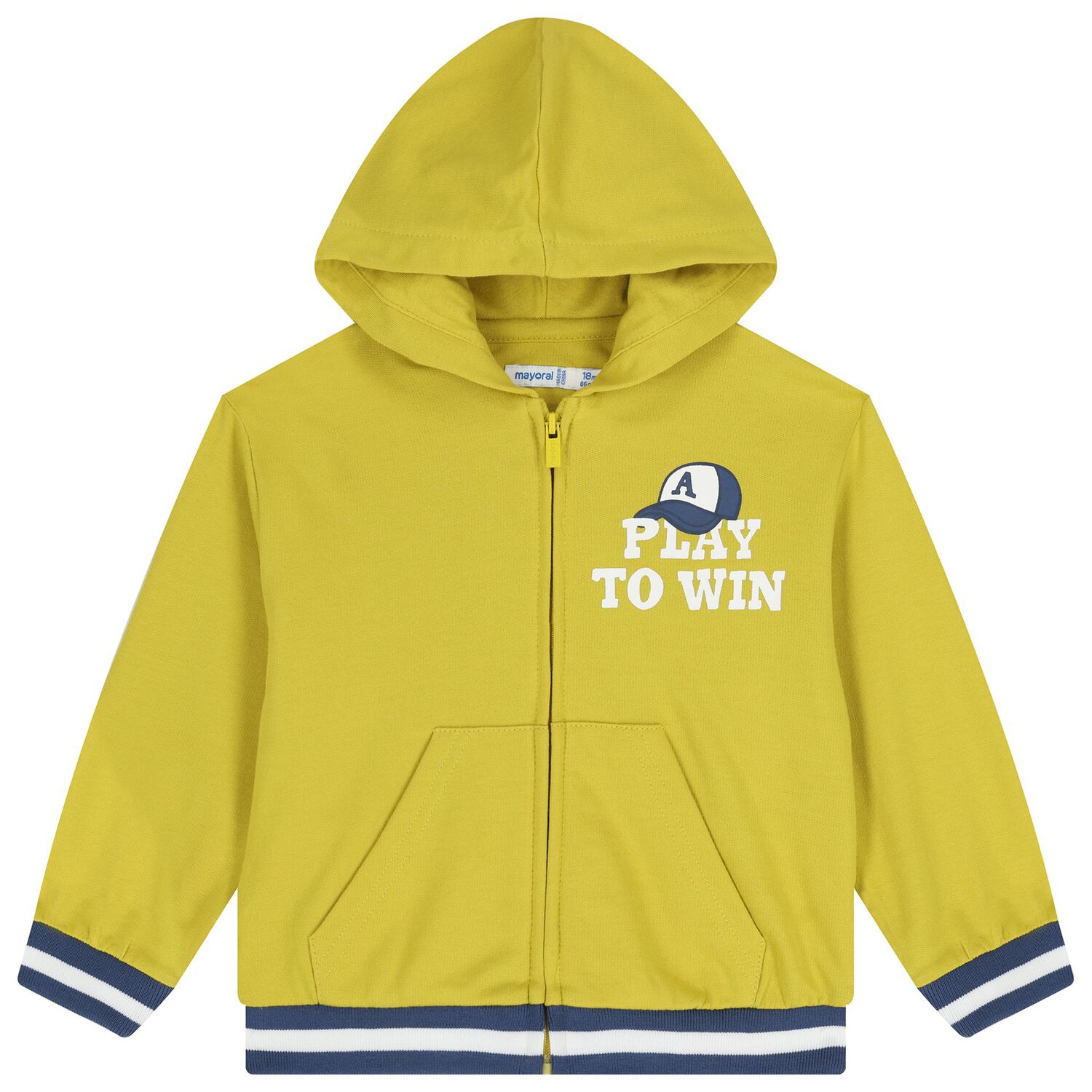 طقم رياضي باللونين الازرق و الابيض للأولاد الصغار (3 قطع), 1, hi-res