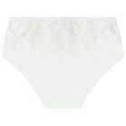 طقم بنات فستان ستان بطبعة الزهور باللون العاجي, 1, hi-res