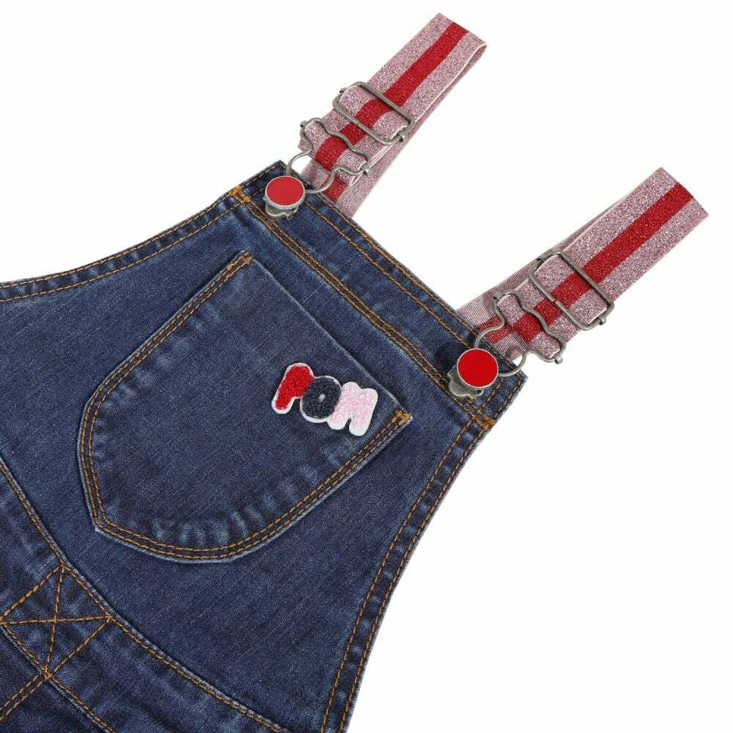Girls Denim Dungarees, 1, hi-res image number null