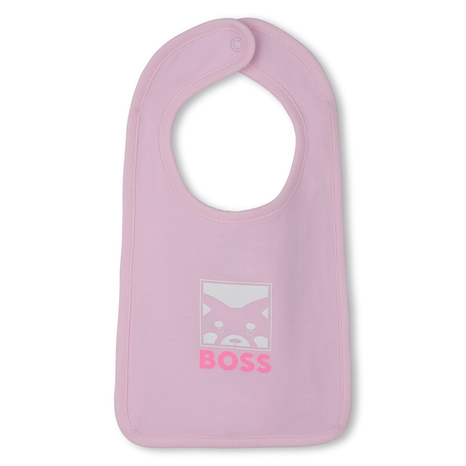 طقم هدايا ملابس أطفال وردية اللون بشعار العلامة التجارية للبنات, 1, hi-res