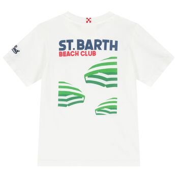 Boys White Logo T-Shirt