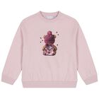Girls Pink Teddy Bear Leggings Set, 2, hi-res