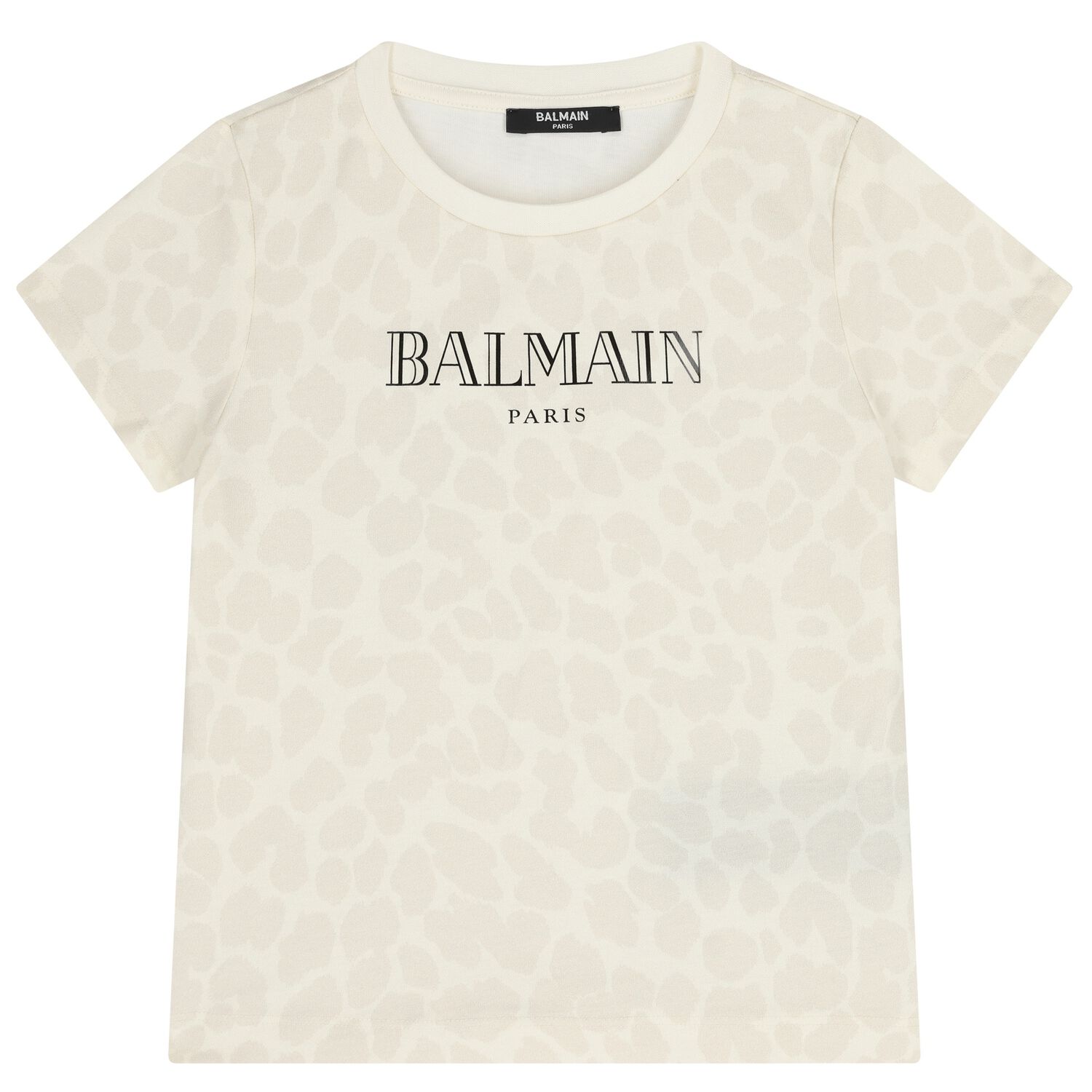 Girls Beige Logo T-Shirt, 1, hi-res