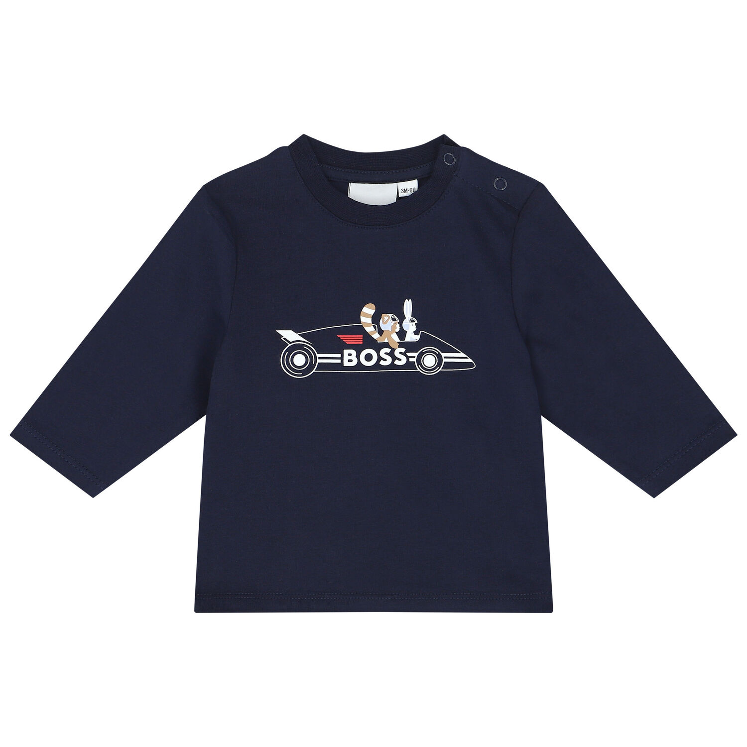 Baby Boys Navy Blue Logo Trousers Set, 1, hi-res image number null