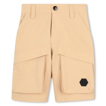 Beige Cargo Shorts