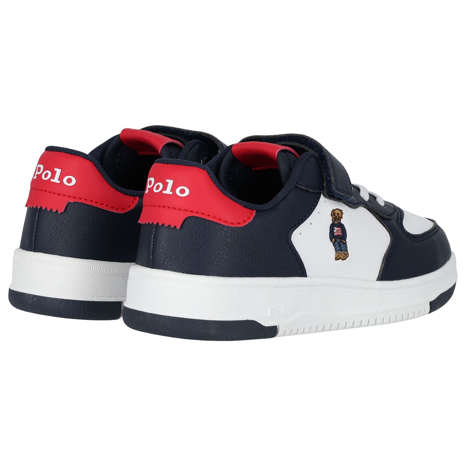 Boys White Logo Trainers, 1, hi-res image number null
