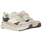 Boys Beige & Grey Trainers, 1, hi-res
