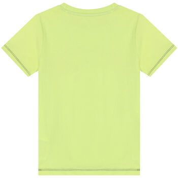 Boys Neon Green Logo T-Shirt