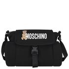 حقيبه تغيير حفاضات بالشعار بطبعه تيدى بير باللون الاسود , 1, hi-res