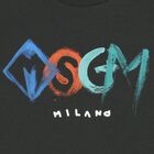 تيشيرت بالشعار باللون الأسود للأولاد, 2, hi-res