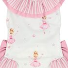 مايوة بنات بطبعة راقصة باليه باللون الأبيض والوردى, 1, hi-res