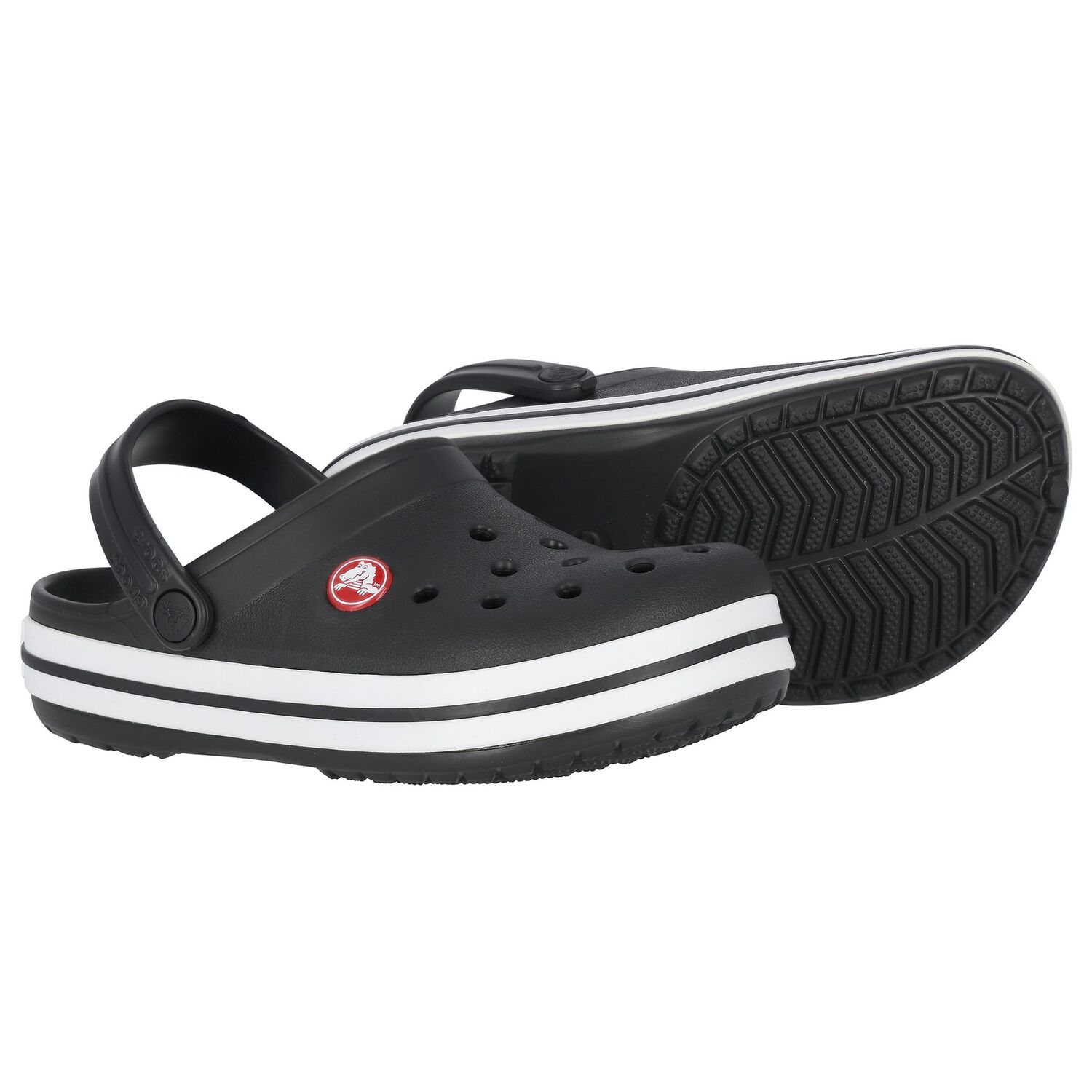 Black Crocband Clogs Sandals, 3, hi-res