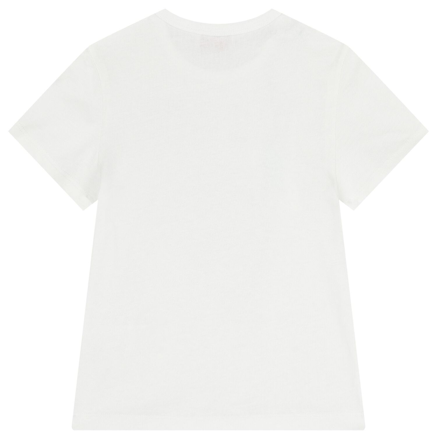 تيشيرت باللون أبيض مطرز بشعار للبنات, 1, hi-res