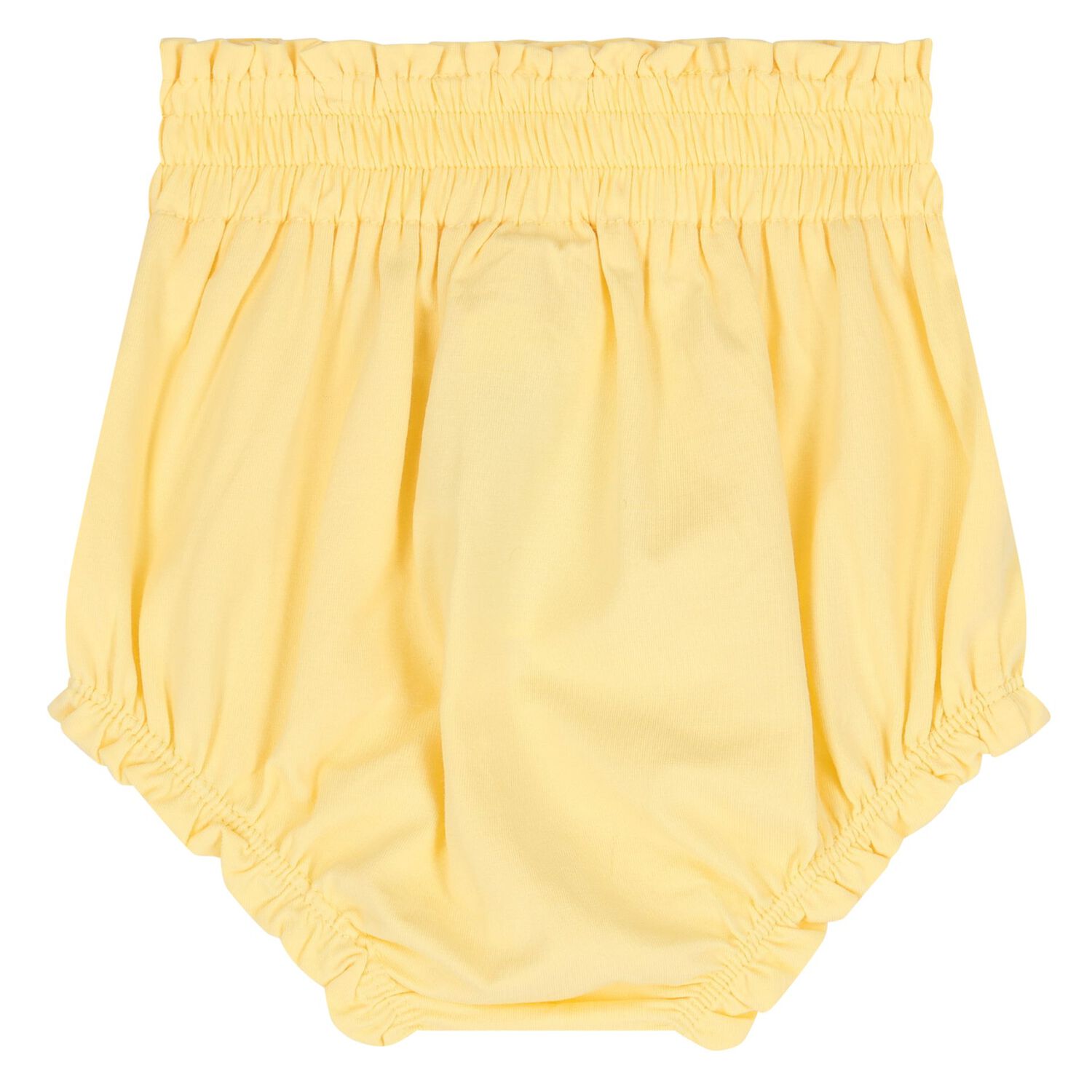 طقم من الشورت للبنات الصغيرات مزين بالزهور باللون  الاصفر والوردي  (2 قطعه), 1, hi-res