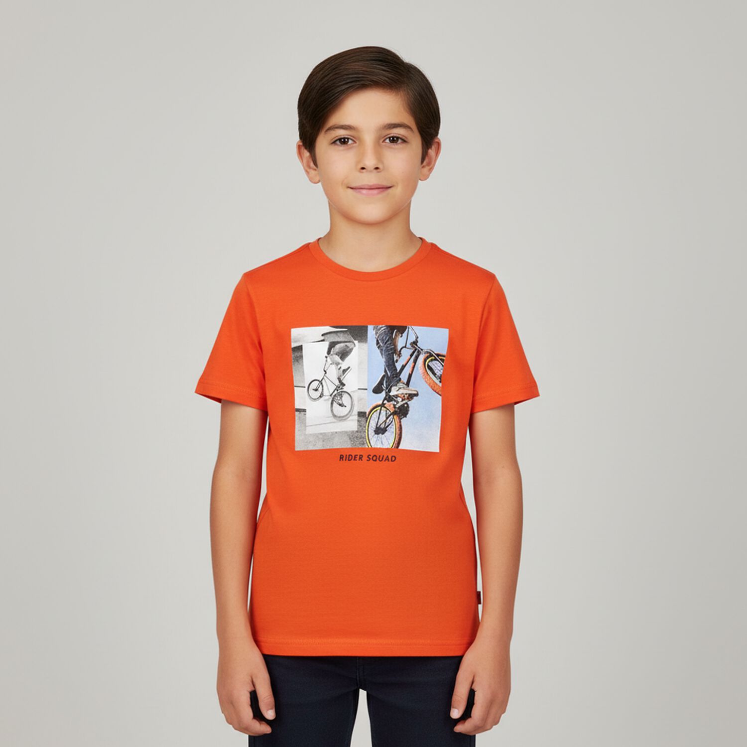 Boys Red Bicycle T-Shirt, 1, hi-res image number null