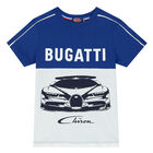 تيشيرت بالشعار باللون الأبيض والأزرق للأولاد, 1, hi-res