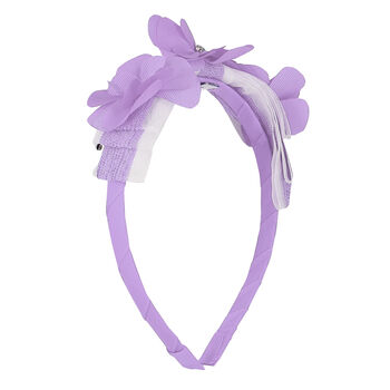Girls Lilac Flower Hairband