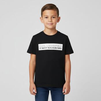 Boys Black Logo T-Shirt