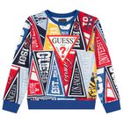 Boys Multi-Coloured Logo Sweatshirt, 4, hi-res