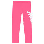 Girls Pink Logo Leggings, 1, hi-res