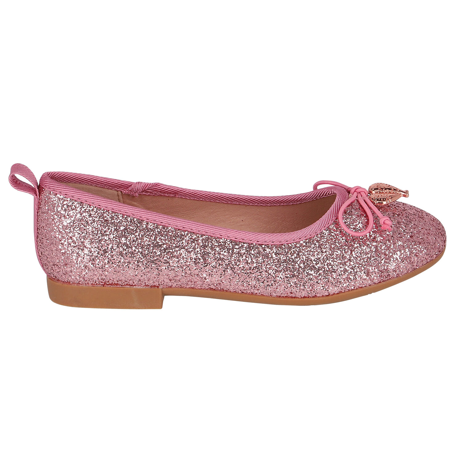 Girls Pink Glitter Shoes, 3, hi-res image number null