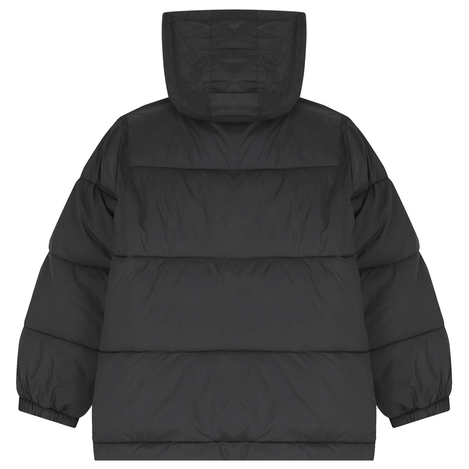 جاكيت منفوخ قابل للعكس منقوش باللونين الأسود والأخضر للأولاد, 1, hi-res