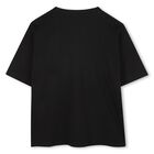 Boys Black Logo T-Shirt, 1, hi-res