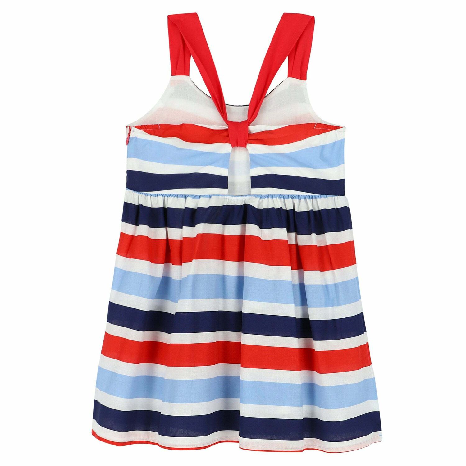 Girls Multi-Colored Striped Dress, 1, hi-res