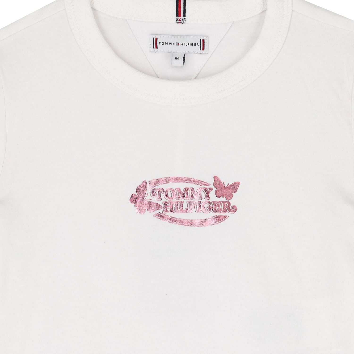 Girls White Logo T-Shirt, 2, hi-res image number null