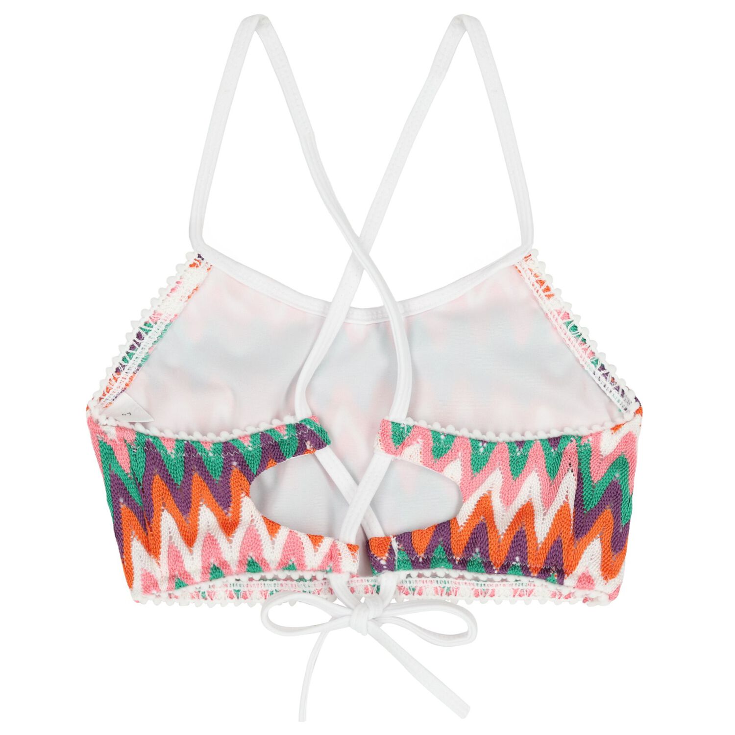 Girls Multi-Coloured Zig-Zag Bikini, 1, hi-res