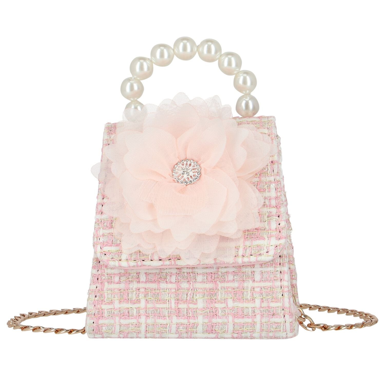 Girls Pink Handbag, 1, hi-res