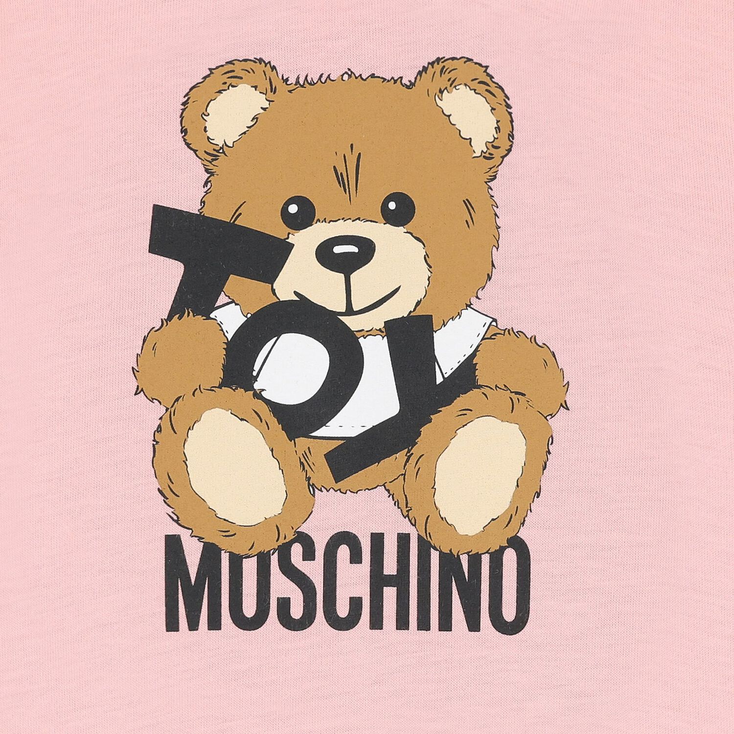 Baby Girls Pink Teddy Bear Logo Romper, 4, hi-res